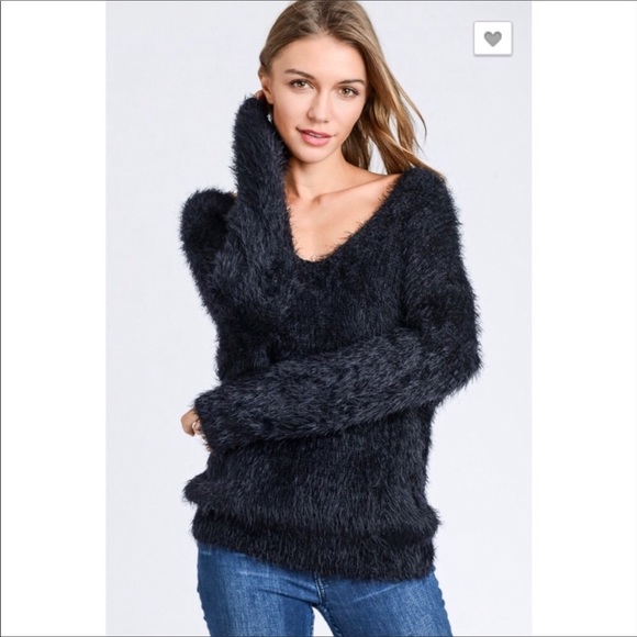 Sweaters - CLOUD SOFT FUZZY LOW BACK